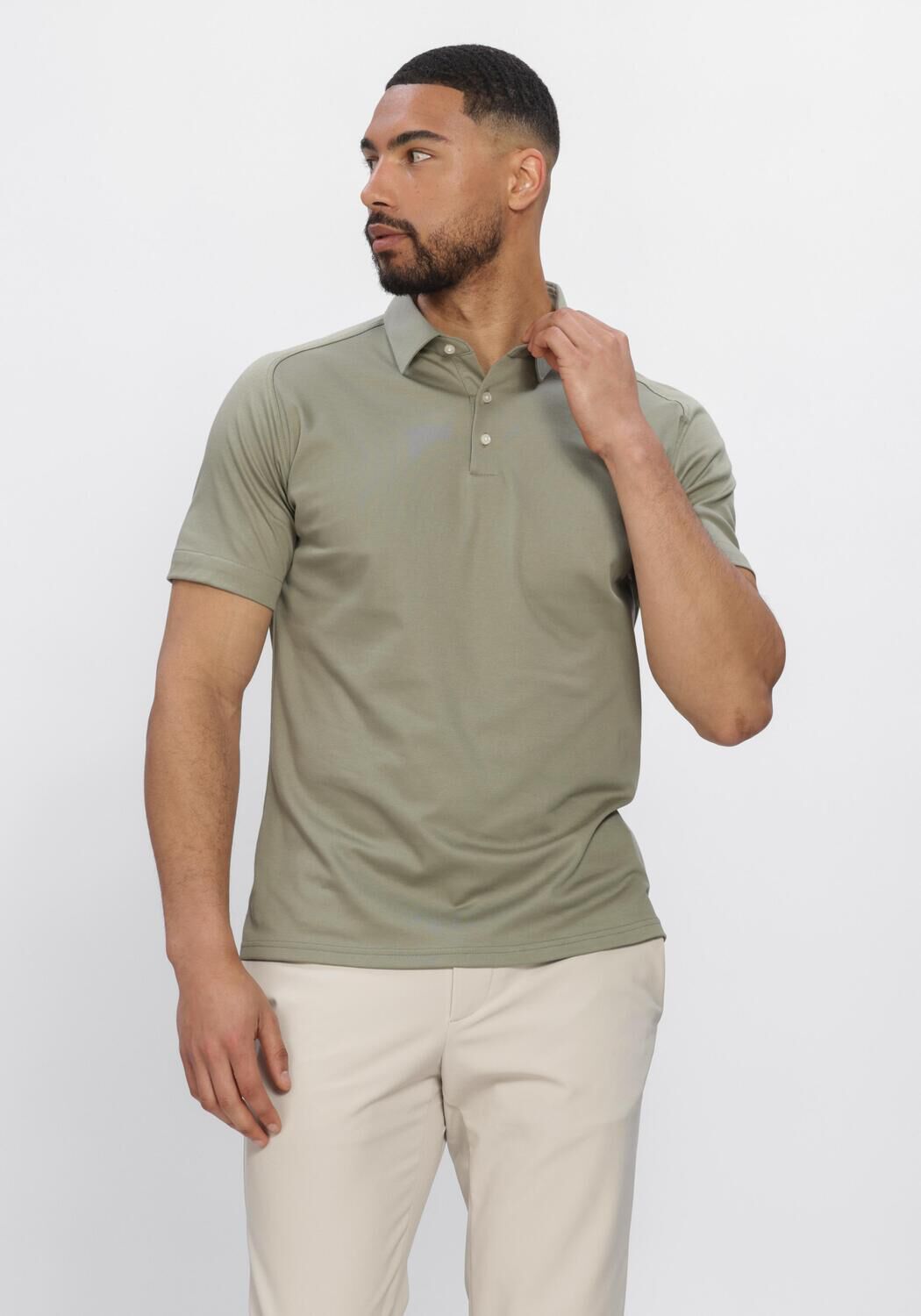 Gr&uuml;ne DESOTO Polo-Shirt CASUAL POLO KENT 1/2 - large