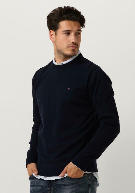 Dunkelblau TOMMY HILFIGER Pullover 1985 CREW NECK SWEATER - large