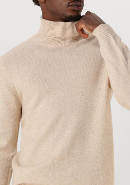 Beige PROFUOMO Pullover PULLOVER ROLL NECK WOOL BLEND - large