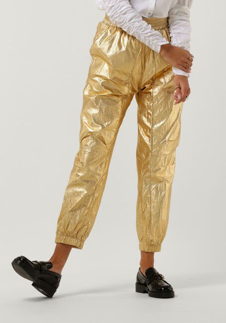 Goldfarbene CO'COUTURE Hose TRICE METAL TECH PANT - large