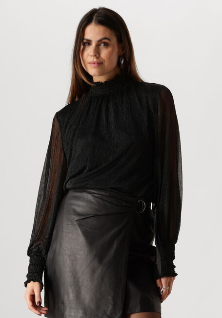 Schwarze MOS MOSH Blusen XIMENA GLAM LS BLOUSE - large
