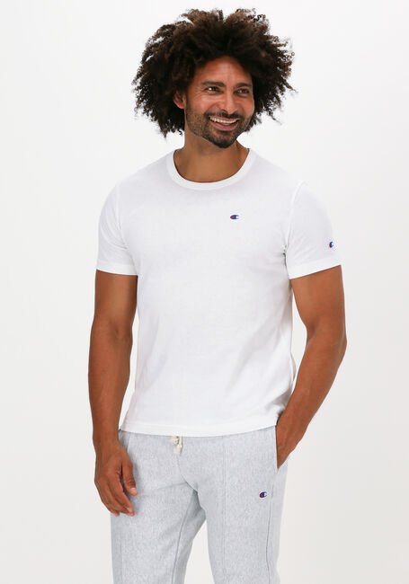 Weiße CHAMPION T-shirt SMALL C LOGO T-SHIRT - large