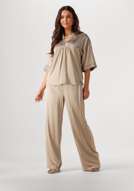 Braune NUKUS Hose JOSEPHINE PANTS SILKY - large