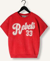 Rote COLOURFUL REBEL Top REBELS 33 ACID WASH DRPPD SHLDR SWEAT SS Rote COLOURFUL REBEL Top REBELS 33 ACID WASH DRPPD SHLDR SWEAT SS - medium