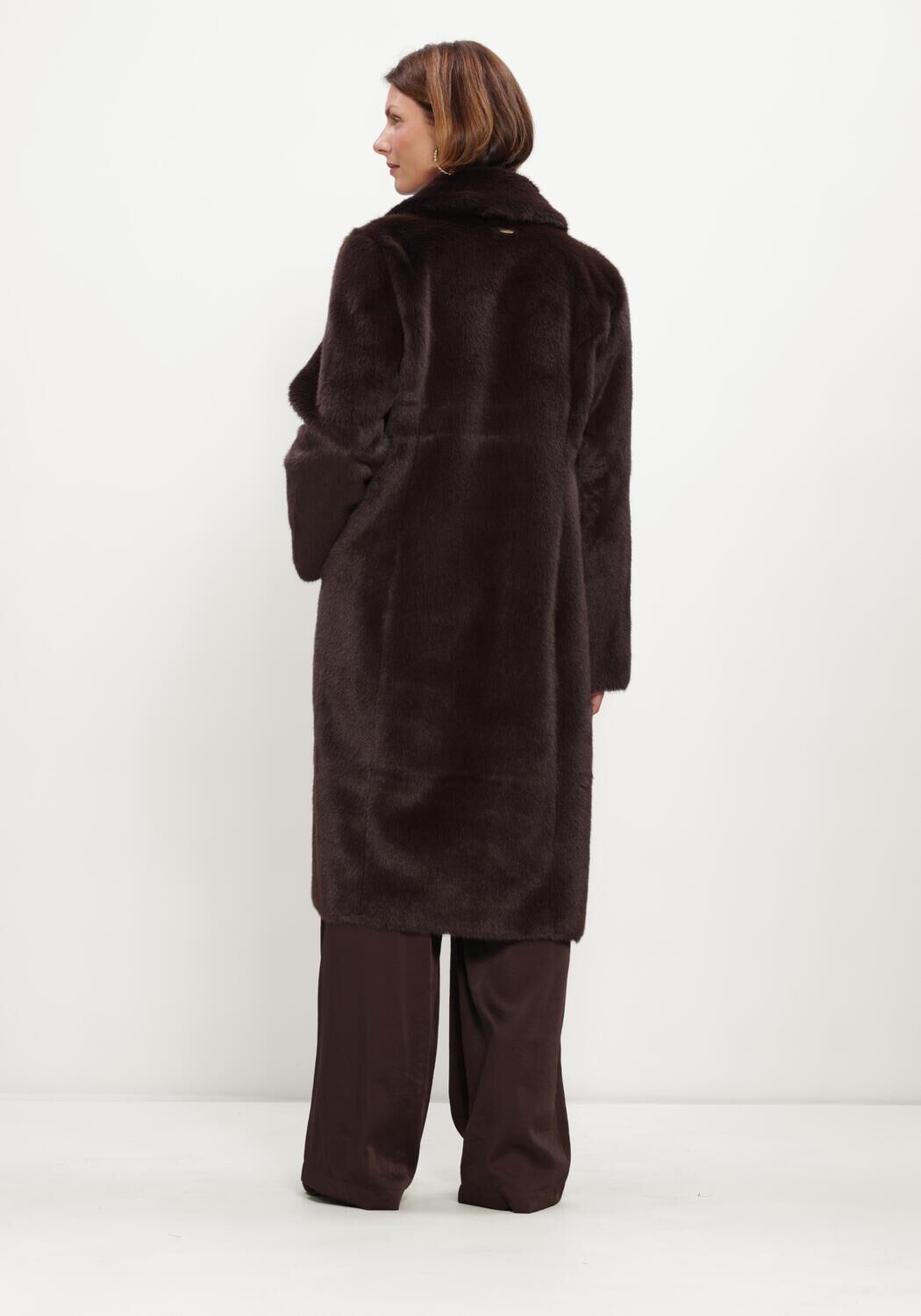 Braune BEAUMONT Fake-Fur-Jack COBY COAT - large