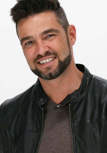 Schwarze GOOSECRAFT Lederjack GALLERY062 - large