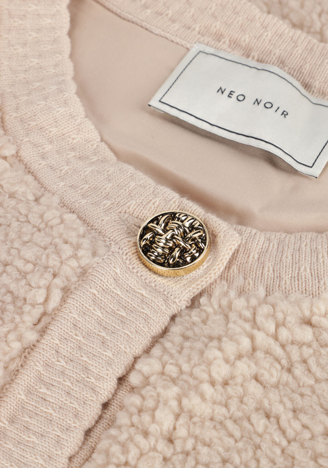 Sand NEO NOIR Strickjacke LIMO FLUFFY KNIT CARDIGAN - large