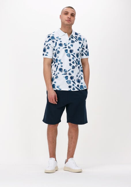 Weiße SCOTCH & SODA Casual-Oberhemd PRINTED PIQUE POLO IN ORGANIC COTTON - large