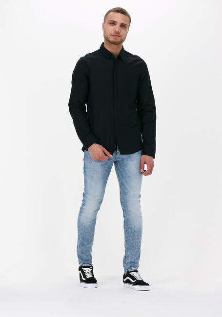 Schwarze CALVIN KLEIN Casual-Oberhemd COTTON LINEN CHEST POCKET SHIRT - large