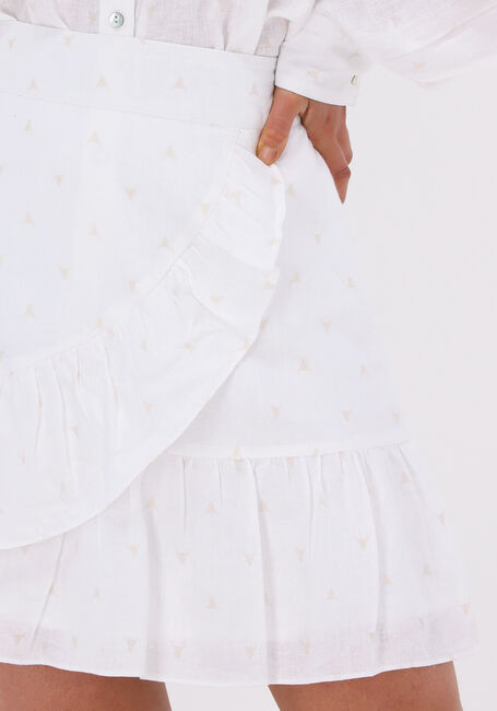Nicht-gerade weiss ALIX THE LABEL Minirock WOVEN BULL LINEN LYOCELL SKIRT - large