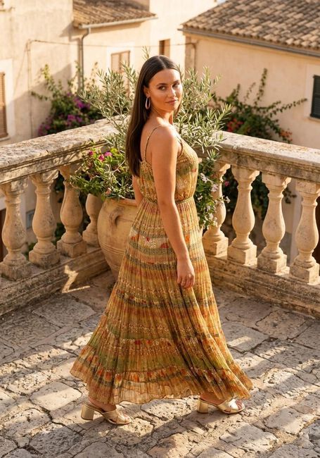 Mehrfarbige/Bunte MES DEMOISELLES Maxikleid KOLIN - large