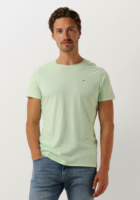 Grüne TOMMY JEANS T-shirt TJM XSLIM JASPE C NECK - large