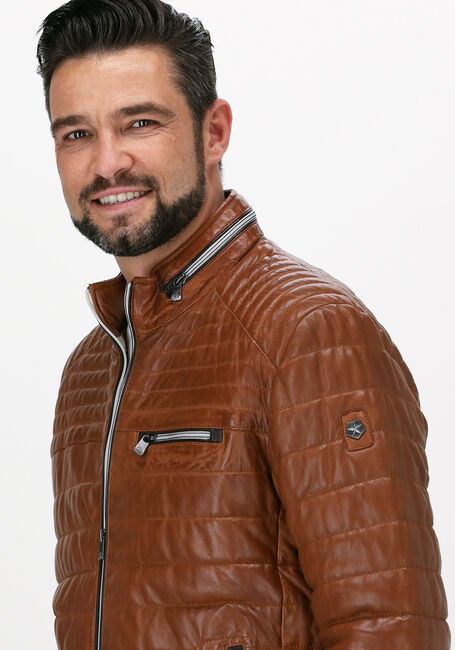 Cognacfarbene MILESTONE Lederjack TERENZIO - large