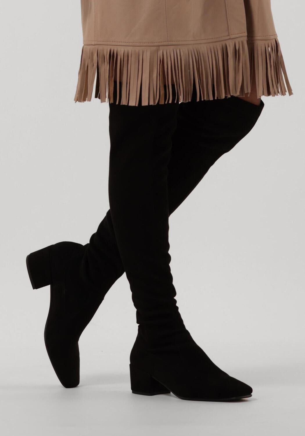 Schwarze NOTRE-V Overknees GALICIA - large