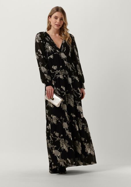 Schwarze LEVETE ROOM Maxikleid LR-VIVA 3 DRESS - large