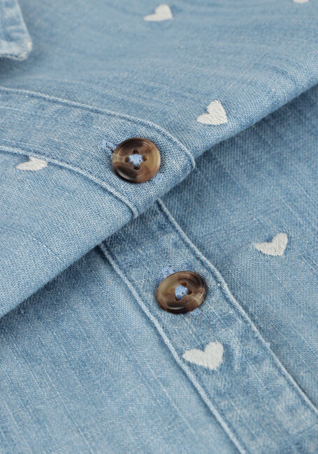 Hellblau YOUR WISHES Blusen SLUB DENIM PUFF SLEEVE SHIRT - large