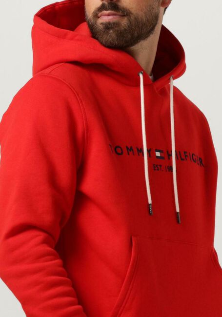 Rote TOMMY HILFIGER Sweatshirt TOMMY LOGO HOODY - large