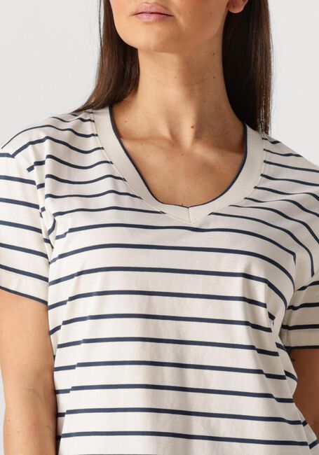 Nicht-gerade weiss MOS MOSH T-shirt MMNANI V-SS STRIPE TEE - large
