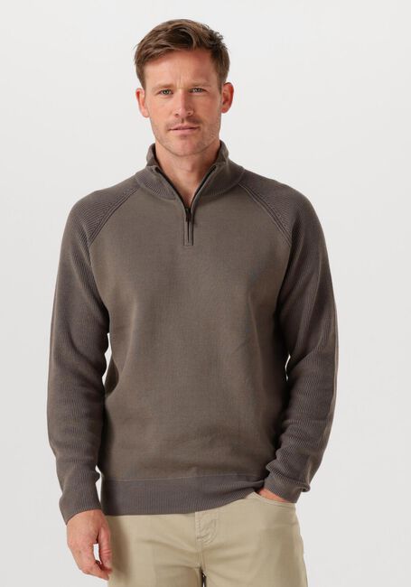 Taupe GENTI Pullover TURTLE ZIP - large
