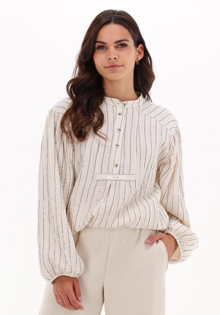 Ecru 10DAYS Blusen OVERSIZED SHIRT LUREX - large