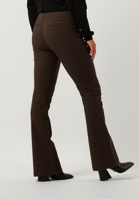 Braune MINUS Schlaghose CARMA CHECK FLARED PANTS - large