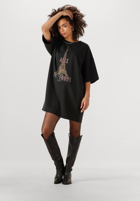 Graue ALIX THE LABEL Minikleid LADIES KNITTED PARIS T-SHIRT DRESS - large