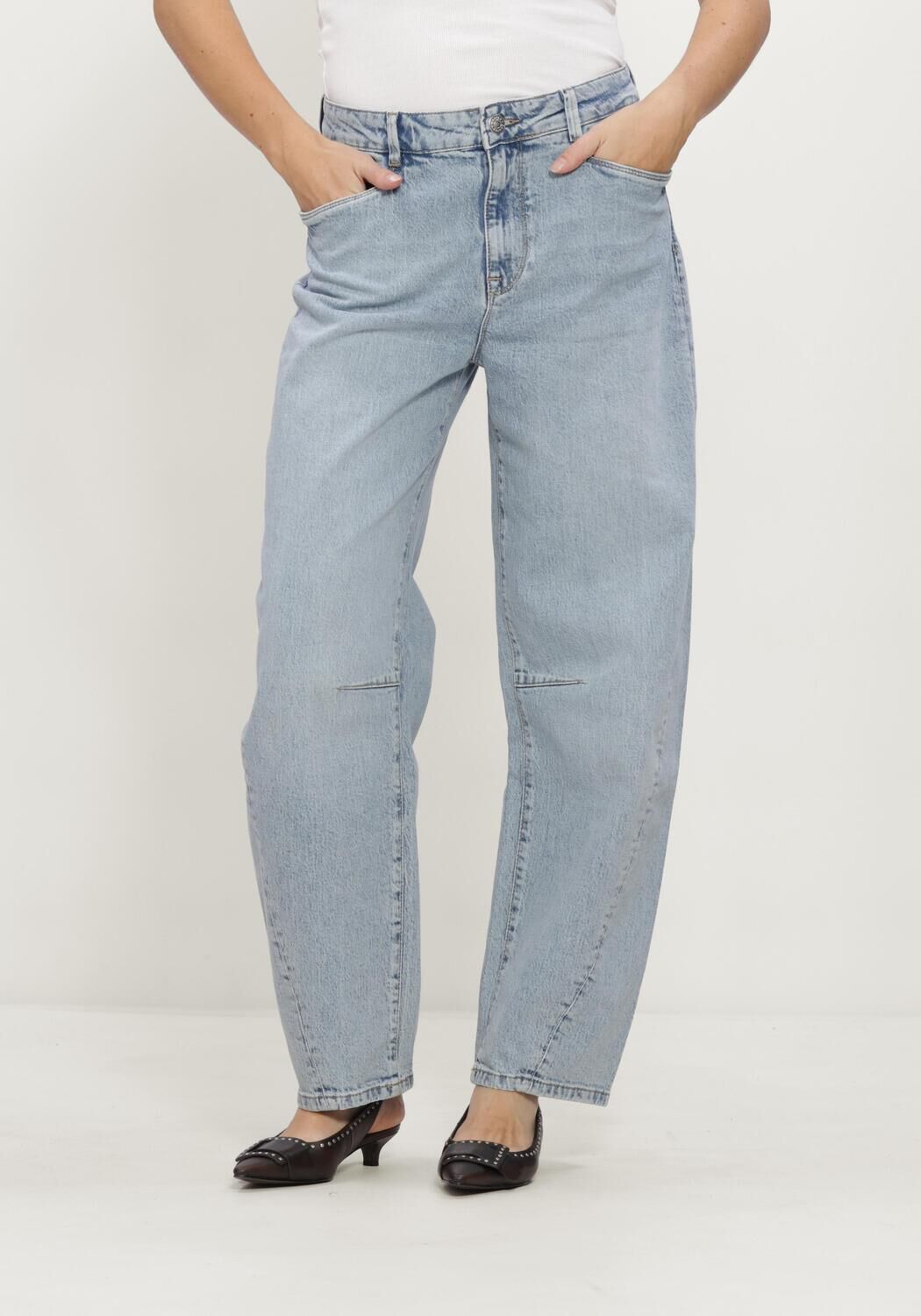 Hellblau DANTE6 Wide jeans BRAVE BARREL LEG JEANS - large