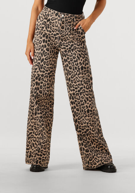 Braune CATWALK JUNKIE Bootcut jeans TAILORED LEOPARD JEANS - large