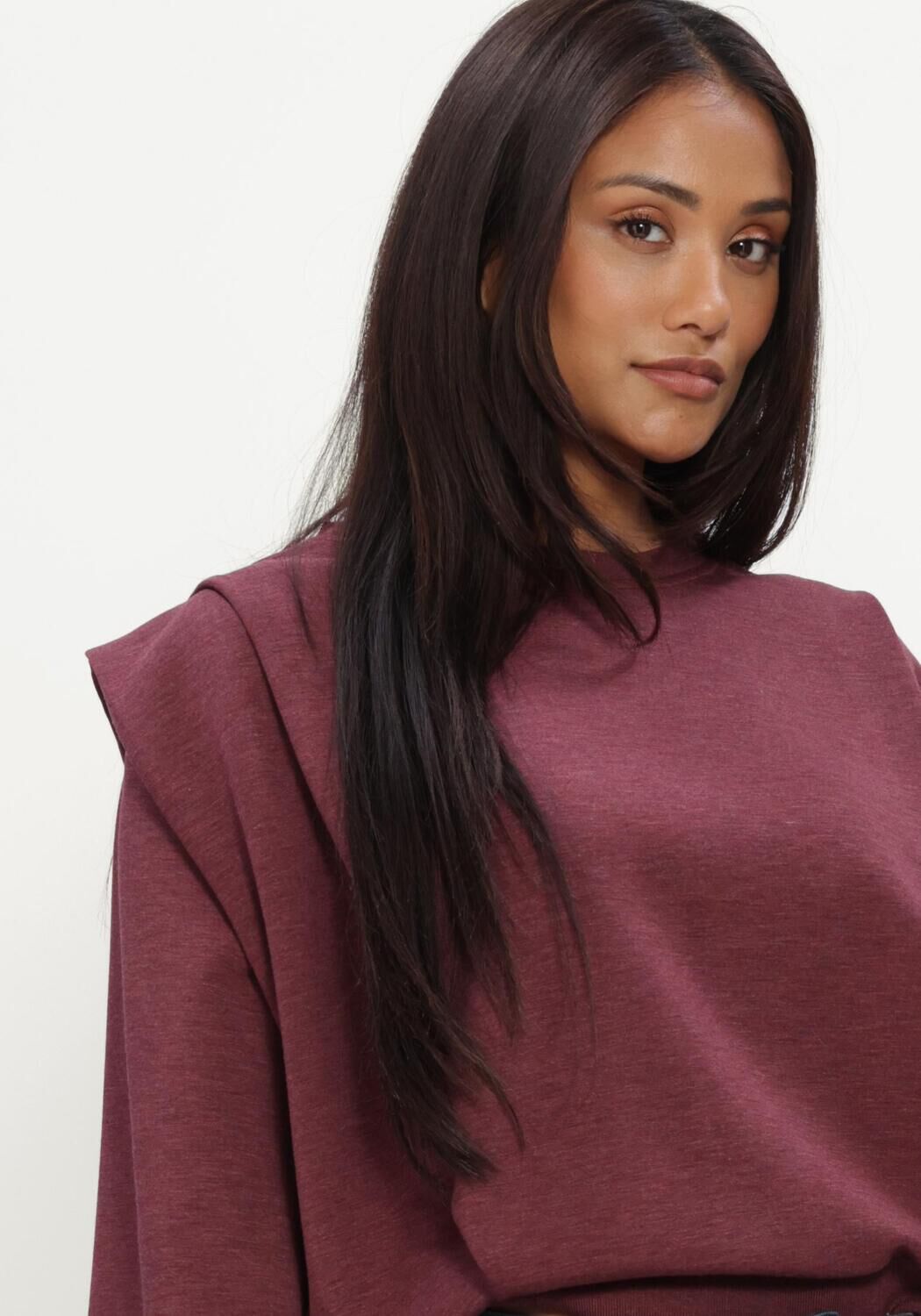 Bordeaux MOS MOSH Pullover MMMAE O-3/4 SLEEVE SWEATSHIRT - large