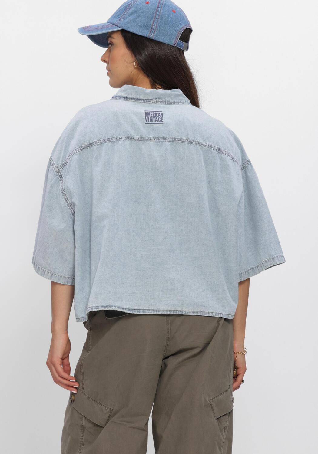 Blaue AMERICAN VINTAGE Sweatshirt PAYBOU - large