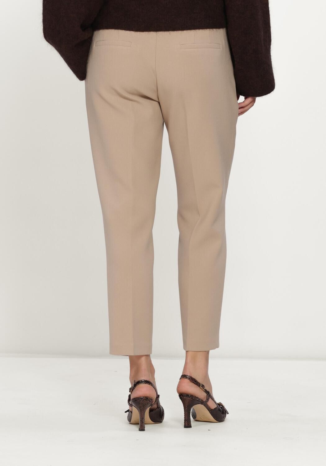 Camelfarbene CAMBIO Hose KRYSTAL FLAP - large