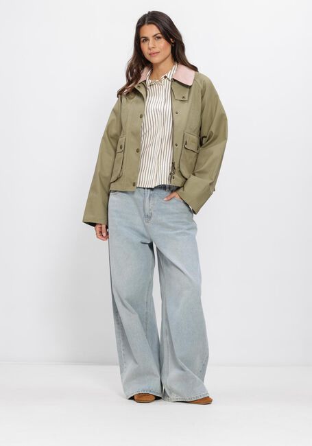 Olive BARBOUR Jacken CROPPED BEADNELL CASUAL JACKET - large