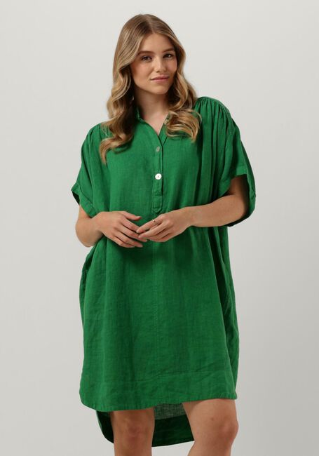 Grüne BY-BAR Minikleid AMBER LINEN DRESS - large