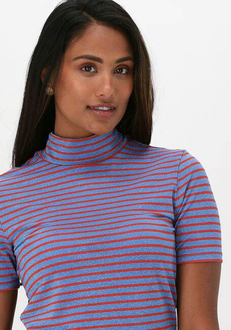 Blaue SCOTCH & SODA Top LUREX STRPED SHORT SLEEVED ECO - large