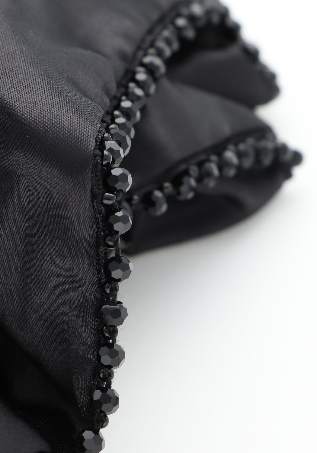 Schwarze BECKSONDERGAARD Haarschmuck LUSTER BEAD SCRUNCHIE - large