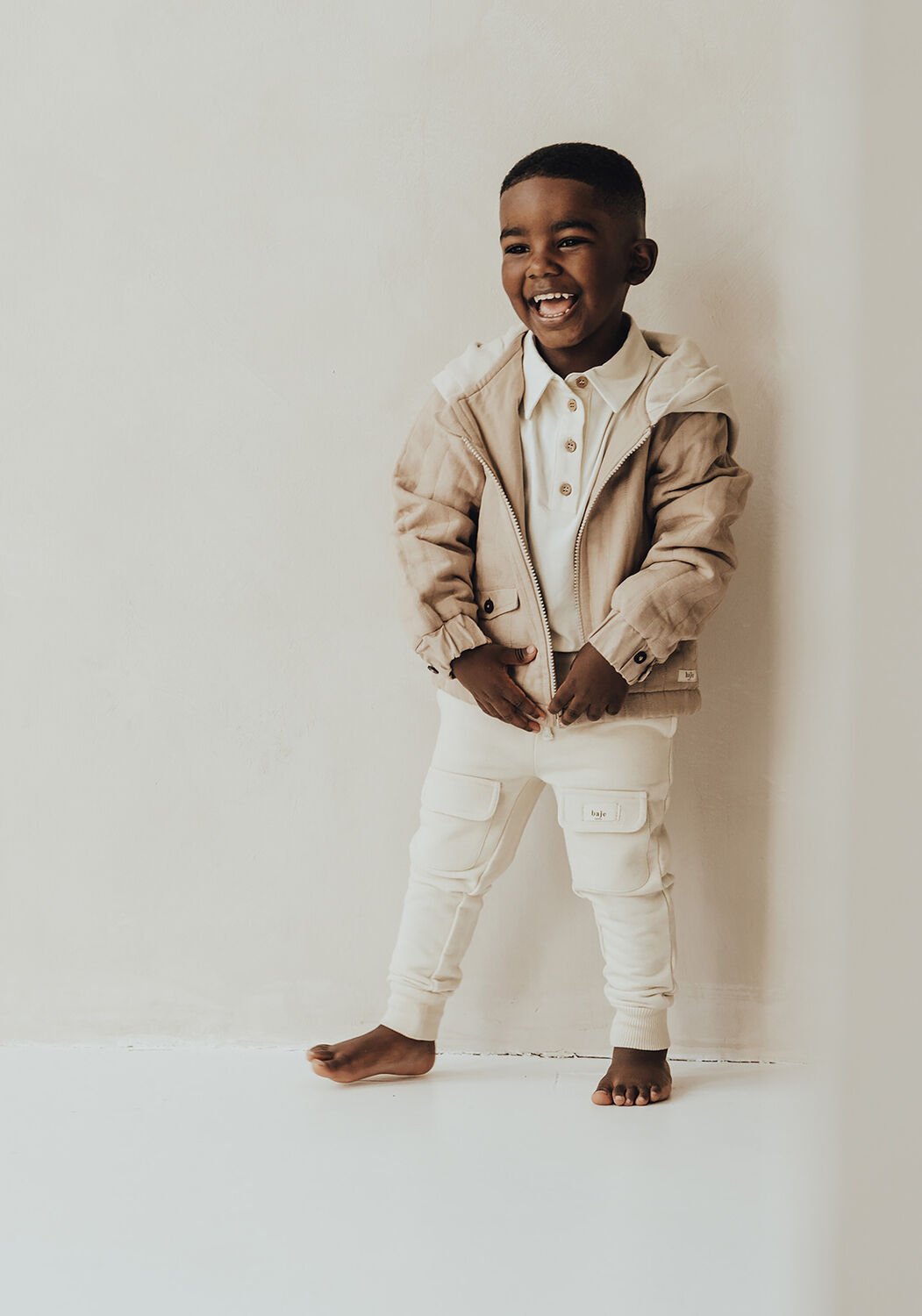 Sand BAJE STUDIO Jogginghose FRENCH TERRY PANTS - large