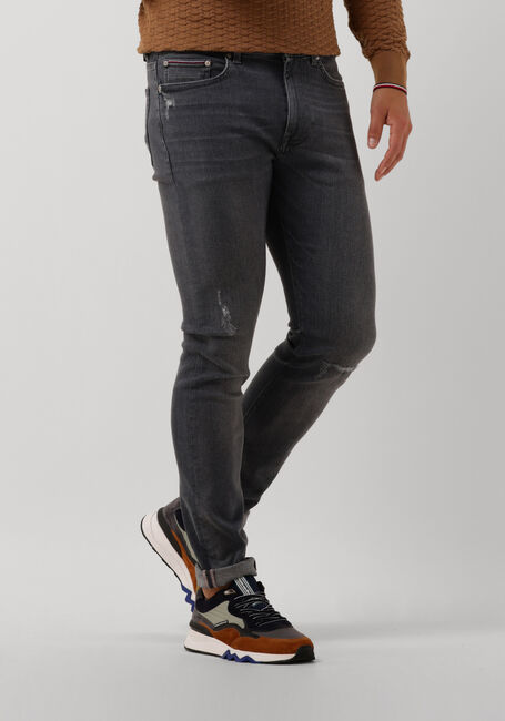 Graue TOMMY HILFIGER Slim fit jeans SLIM BLEECKER PSTR 6YR AGE GRY - large