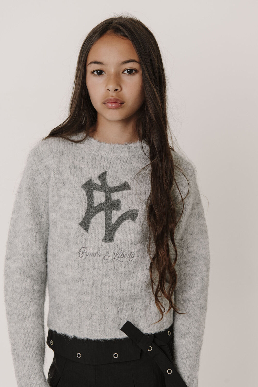 Hellgrau FRANKIE & LIBERTY Pullover TOYAH NY SWEATER - large