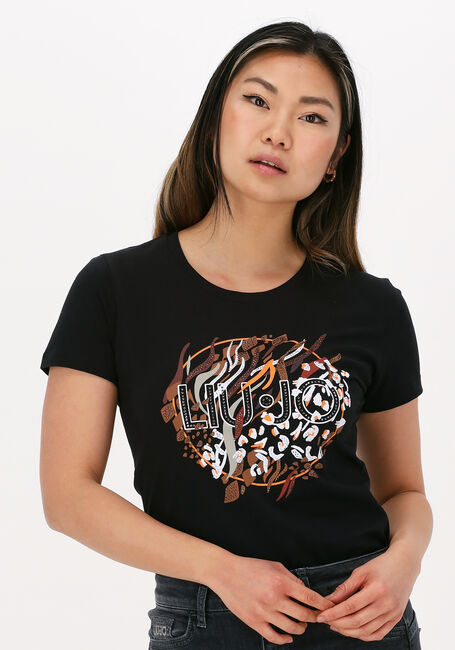 Schwarze LIU JO T-shirt ECS T-SHIRT MODA M/C - large