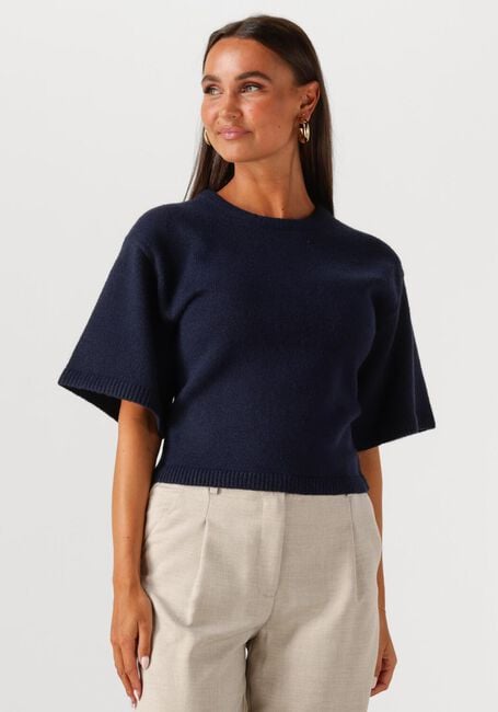 Dunkelblau NEO NOIR Top ASHA KNIT TEE - large