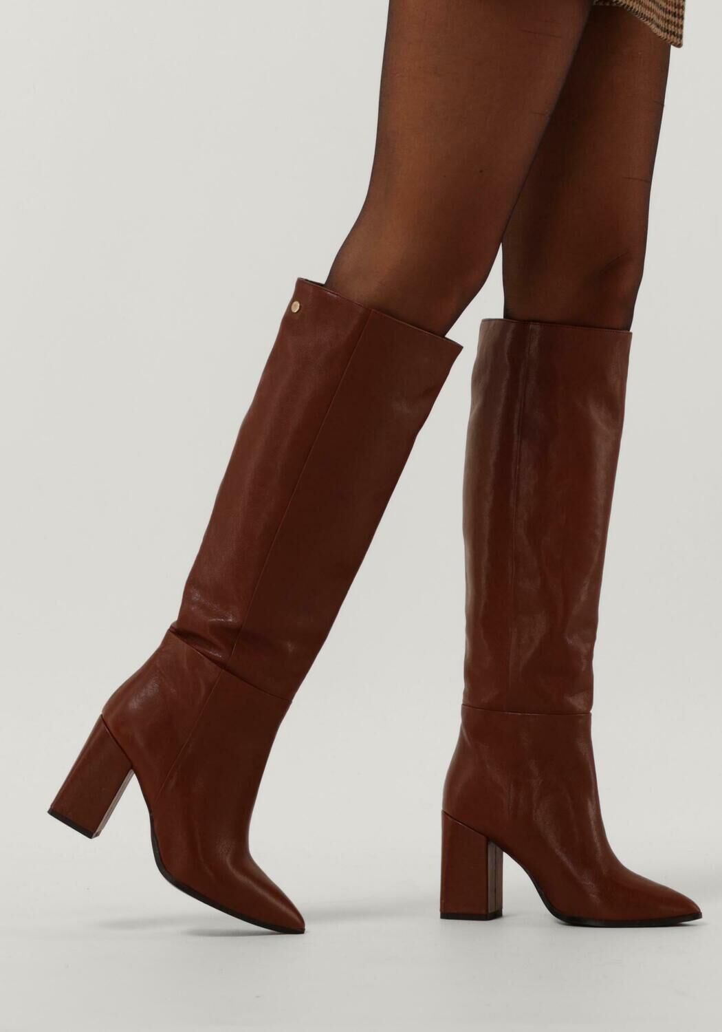 Cognacfarbene NOTRE-V Hohe Stiefel 26990 - large