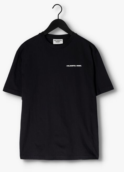 Schwarze COLOURFUL REBEL T-shirt CLRFL RBL BACK PRINT BASIC TEE - large