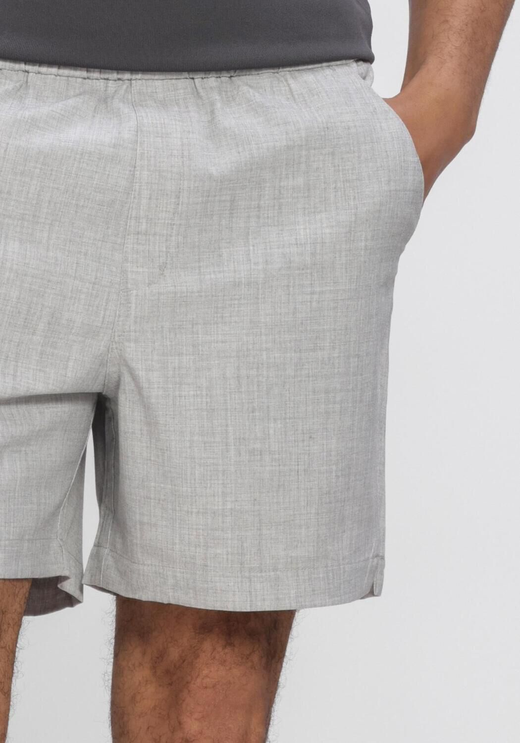 Graue PLAIN Kurze Hose TURIPL SHORTS - large