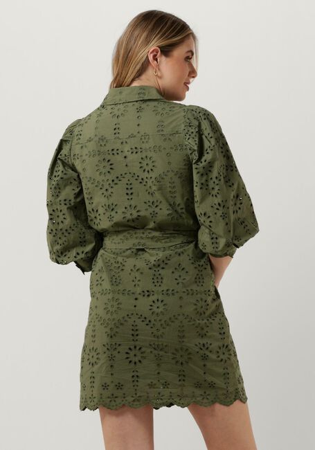 Olive SCOTCH & SODA Minikleid PUFF SLEEVE COTTON MIDI DRESS - large