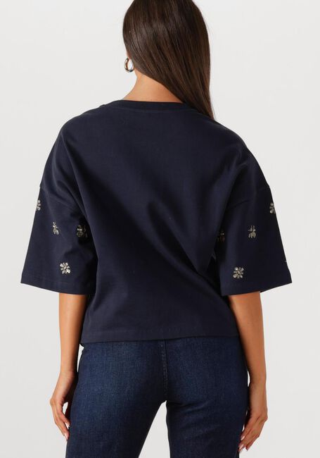 Dunkelblau SUMMUM T-shirt EMBELLISHED SHORTSLEEVE - large
