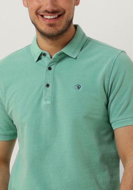 Blaue CAST IRON Polo-Shirt SHORT SLEEVE POLO COTTON GD PIQUE - large