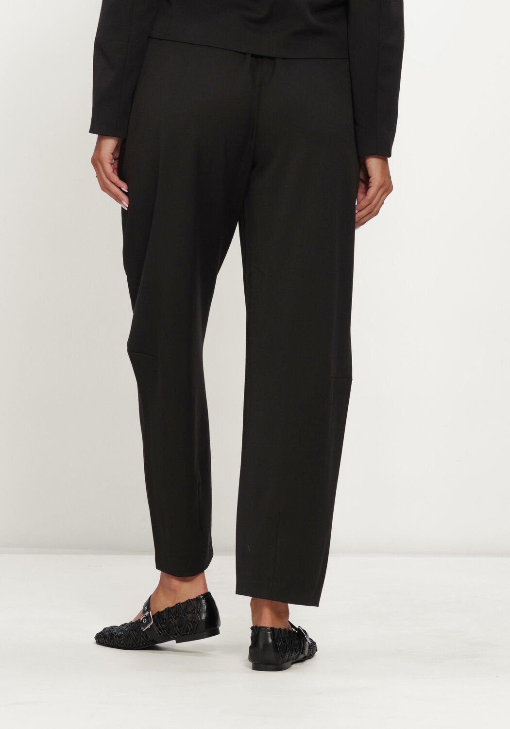 Schwarze OBJECT Lange Hosen OBJLISA HW ANKEL BARREL - large