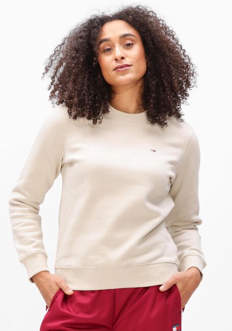 Ecru TOMMY JEANS Sweatshirt TJW REG S FLAG CREW - large