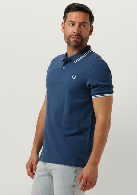 Blaue FRED PERRY Polo-Shirt THE TWIN TIPPED FRED PERRY SHIRT - large