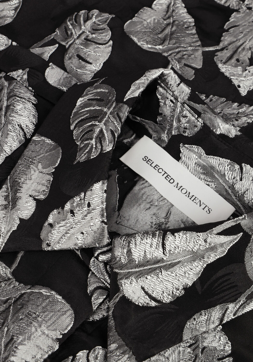 Silberne SELECTED WOMEN Blusen SLFPAULA-ELANI SILVER LEAF JACKET B - large